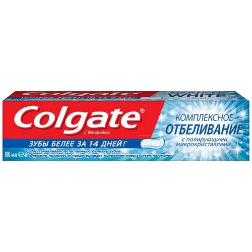 COLGATE ЗУБН ПАСТА КОМПЛЕКСН ОТБЕЛИВ ЗУБНАЯ ПАСТА ОТБЕЛИВАЮЩАЯ 100 МЛ №1