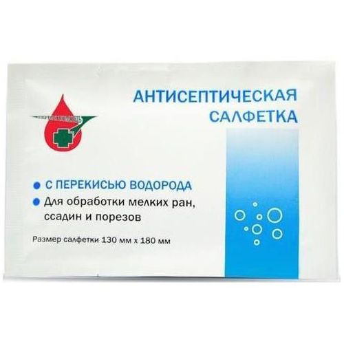 АППОЛО САЛФЕТКИ С ПЕРЕКИСЬЮ ВОДОРОДА САЛФЕТКИ 13 СМХ18 СМ   №1