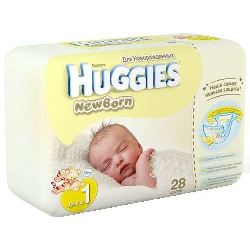 HUGGIES NEWBORN 1 ПОДГУЗНИКИ 2-5КГ ПОДГУЗНИКИ ДЕТСКИЕ №28