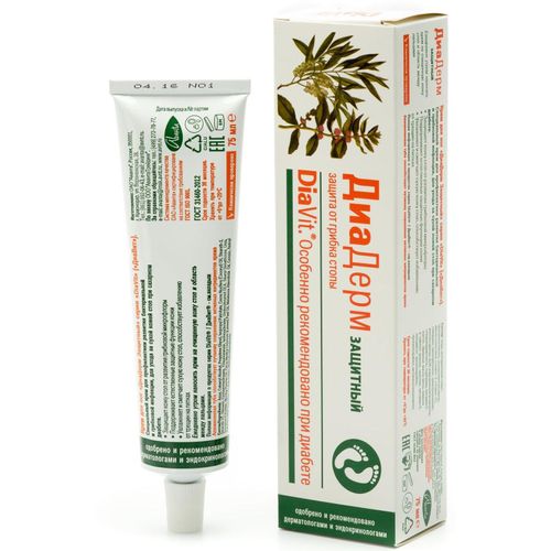 ДИАДЕРМ КРЕМ Д/НОГ ЗАЩИТНЫЙ КОСМЕТИЧЕСКИЙ КРЕМ 75 МЛ №1