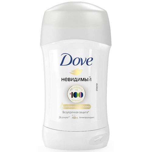DOVE ДЕЗОДОРАНТ-СТИК НЕВИДИМЫЙ ДЕЗОДОРАНТ 40 МЛ №1