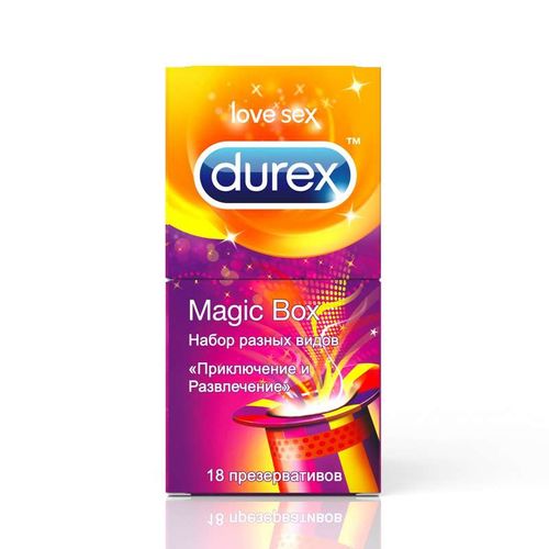 DUREX ПРЕЗЕРВАТИВЫ MAGIC BOX ПРИКЛЮЧЕНИЕ И РАЗВЛЕЧЕНИЕ ПРЕЗЕРВАТИВ    №18