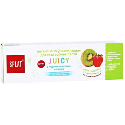 SPLAT JUICY З/ПАСТА ДЕТСКАЯ КИВИ-КЛУБНИКА/KIWI-STRAWBERRY ЗУБНАЯ ПАСТА ДЕТСКАЯ 35 МЛ №1