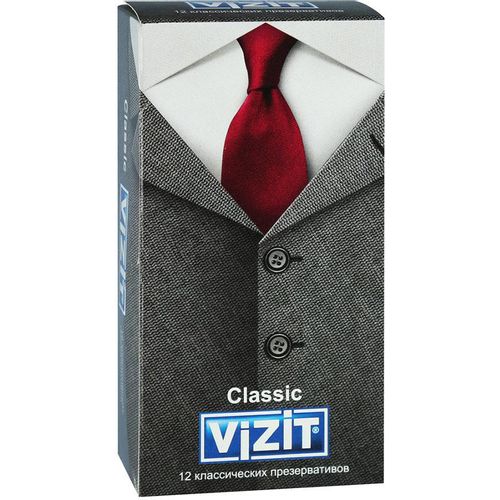 VIZIT ПРЕЗЕРВАТИВЫ CLASSIC КЛАССИЧЕСКИЕ ПРЕЗЕРВАТИВ    №12