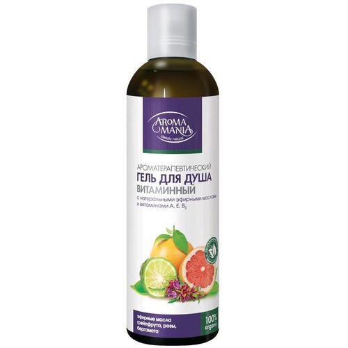 AROMA MANIA ГЕЛЬ Д/ДУША ВИТАМИННЫЙ ГРЕЙПФРУТ РОЗА БЕРГАМОТ ГЕЛЬ ДЛЯ ДУША 250 МЛ №1