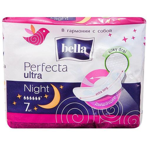 BELLA PERFECTA ПРОКЛАДКИ ГИГИЕНИЧЕСКИЕ ULTRA NIGHT ПРОКЛАДКИ ЖЕНСКИЕ ГИГИЕНИЧЕСКИЕ №7