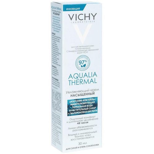VICHY AQUALIA THERMAL КРЕМ НАСЫЩ Д/СУХ/ОЧ/СУХ КОЖИ 48Ч КОСМЕТИЧЕСКИЙ КРЕМ  30 МЛ №1