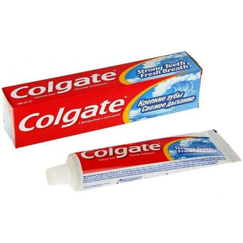 COLGATE ЗУБН ПАСТА КРЕПКИЕ ЗУБЫ СВЕЖЕЕ ДЫХАНИЕ ЗУБНАЯ ПАСТА КОМПЛЕКСНАЯ 100 МЛ №1
