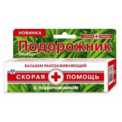 СКОРАЯ ПОМОЩЬ БАЛЬЗАМ Д/РАН ПОДОРОЖНИК КОСМЕТИЧЕСКИЙ БАЛЬЗАМ 35 Г №1