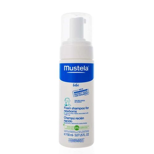 MUSTELA BEBE ПЕНКА-ШАМПУНЬ ДЛЯ НОВОРОЖДЕННЫХ ШАМПУНЬ ДЛЯ ВОЛОС И ТЕЛА ДЛЯ ДЕТЕЙ  150 МЛ №1