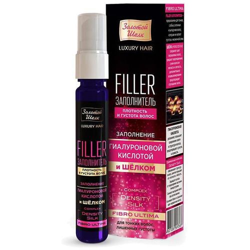 ЗОЛОТОЙ ШЕЛК FILLER ЗАПОЛНИТЕЛЬ Д/ВОЛОС FIBRO ULTIMA ПЛОТНОСТЬ И ГУСТОТА МАСЛО ДЛЯ ВОЛОС 25 МЛ №1