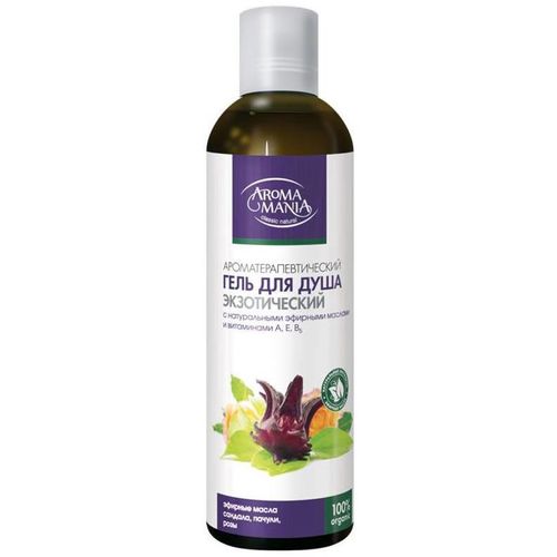 AROMA MANIA ГЕЛЬ Д/ДУША ЭКЗОТИЧЕСКИЙ САНДАЛ/ПАЧУЛИ/РОЗА ГЕЛЬ ДЛЯ ДУША 250 МЛ №1