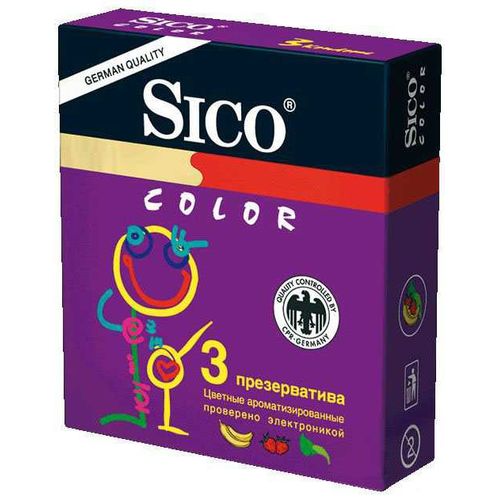 SICO COLOR АРОМАТИЗИРОВ ПРЕЗЕРВАТИВ №3
