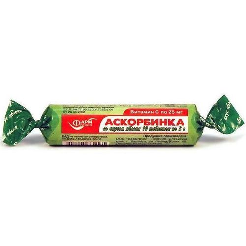 АСКОРБИНКА ЯБЛОКО ТАБЛЕТКИ  3 Г №10