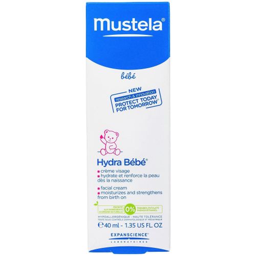 MUSTELA BEBE КРЕМ Д/ЛИЦА УВЛАЖНЯЮЩИЙ ДЕТСКИЙ HYDRA BEBE КОСМЕТИЧЕСКИЙ КРЕМ  40 МЛ №1