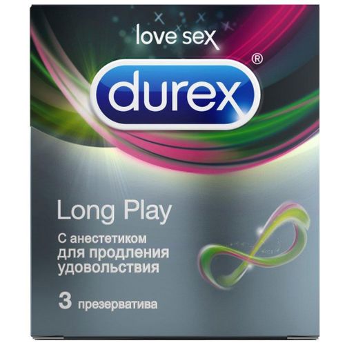 DUREX ПРЕЗЕРВАТИВЫ PERFORMA (ГЛАДКИЕ С АНЕСТЕТИКОМ) ПРЕЗЕРВАТИВ    №3