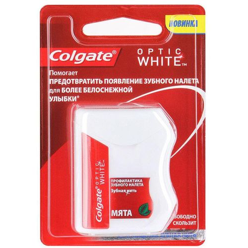COLGATE ЗУБН НИТЬ OPTIC WHITE ЗУБНАЯ НИТЬ 25 М №1