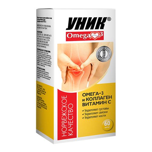 УНИК OMEGA-3 ОМЕГА-3 И КОЛЛАГЕН КАПСУЛЫ №60