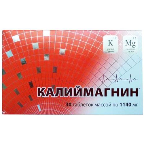 КАЛИЙМАГНИН КАЛИЙ МАГНИЙ ТАБЛЕТКИ 1,14 Г №30