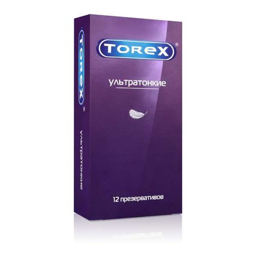 TOREX ПРЕЗЕРВАТИВЫ УЛЬТРАТОНКИЕ ПРЕЗЕРВАТИВ    №12