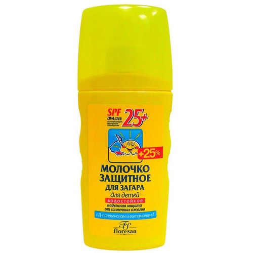 ФЛОРЕСАН СОЛН СЕРИЯ МОЛОЧКО ДЕТ ЗАЩИТНОЕ Д/ЗАГАРА SPF25+ (Ф-111) КОСМЕТИЧЕСКОЕ МОЛОЧКО 170 МЛ №1