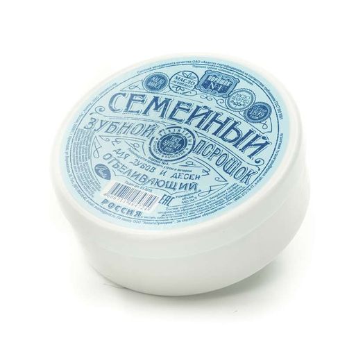 ЗУБНОЙ ПОРОШОК "СЕМЕЙНЫЙ. ОТБЕЛИВАЮЩИЙ" ЗУБНОЙ ПОРОШОК 140 МЛ №1