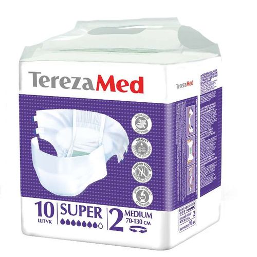 TEREZAMED ПОДГУЗНИКИ Д/ВЗР SUPER MEDIUM (2) ПОДГУЗНИКИ УРОЛОГИЧЕСКИЕ   №10