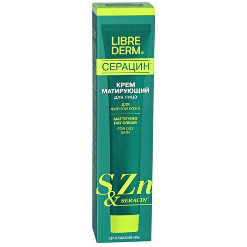 LIBREDERM СЕРАЦИН КРЕМ Д/ЛИЦА МАТИРУЮЩИЙ ДНЕВНОЙ КРЕМ ДЛЯ ЛИЦА  50 МЛ №1