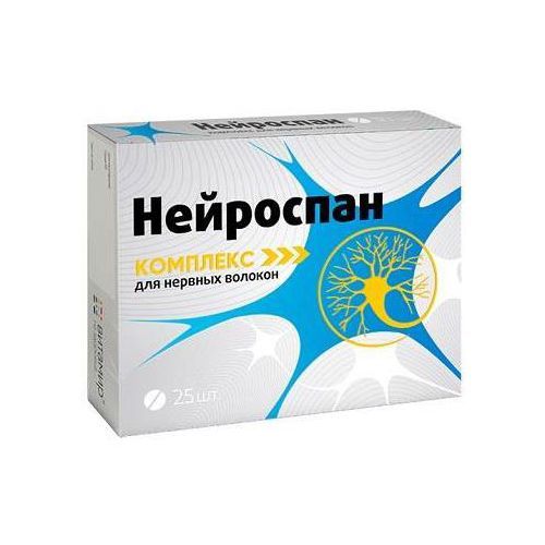 ВИТАМИР НЕЙРОСПАН КОМПЛЕКС Д/НЕРВНЫХ ВОЛОКОН ТАБЛЕТКИ  190 МГ №25