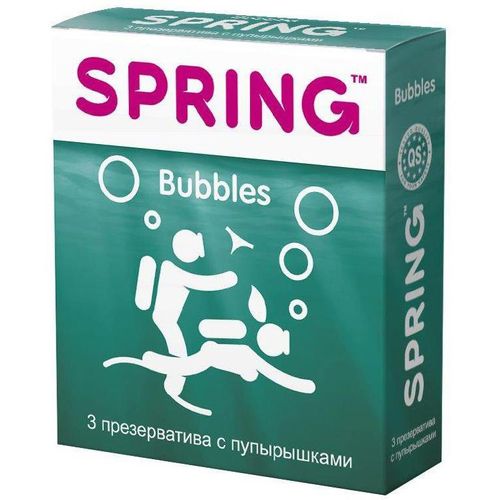 Spring bubbles презервативы с пупырышками