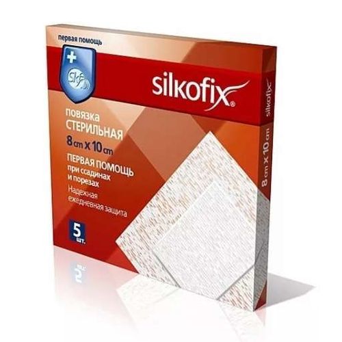 SILKOFIX ПОВЯЗКА П/ОПЕРАЦ СОРБЦИОН НЕТКАН ОСН 10 X 8 СМ ПОВЯЗКИ   №5
