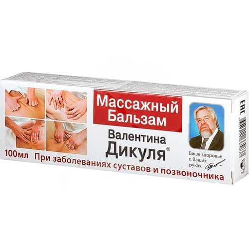 В.ДИКУЛЬ БАЛЬЗАМ Д/ТЕЛА В ОБЛ СПИНЫ/СУСТАВОВ/ПОЗВОНОЧНИКА МАССАЖНЫЙ КОСМЕТИЧЕСКИЙ БАЛЬЗАМ 100 МЛ №1