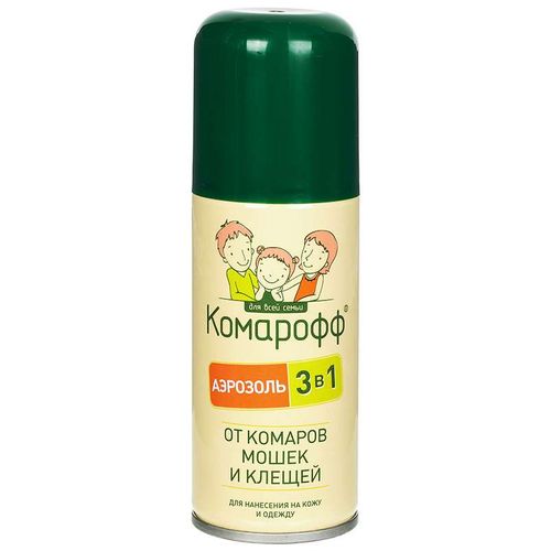 КОМАРОФФ "СЕМЬЯ" АЭРОЗОЛЬ ОТ КОМАРОВ/МОШЕК/КЛЕЩЕЙ 3В1 НАНЕСЕНИЕ НА КОЖУ/ОДЕЖДУ АЭРОЗОЛЬ [РЕПЕЛЛЕНТНЫЙ] 100 МЛ №1