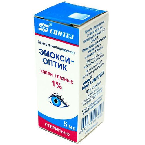 ЭМОКСИ-ОПТИК КАПЛИ ГЛАЗНЫЕ 1% 5 МЛ №1