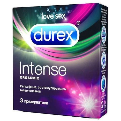 DUREX ПРЕЗЕРВАТИВЫ INTENSE ORGASMIC (РЕЛЬЕФНЫЕ) ПРЕЗЕРВАТИВ    №3