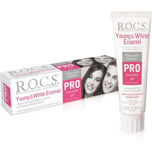 ROCS PRO ЗУБ ПАСТА Д/ВЗР YOUNG & WHITE ENAMEL ЗУБНАЯ ПАСТА КОМПЛЕКСНАЯ 135 Г №1