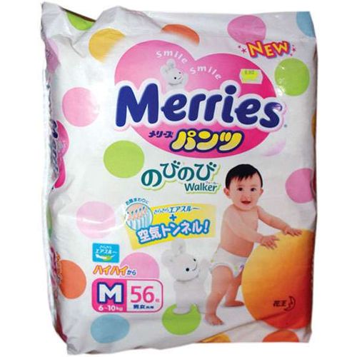 MERRIES ТРУСИКИ-ПОДГУЗНИКИ M (6-10КГ/6-11КГ) ПОДГУЗНИКИ ДЕТСКИЕ-ТРУСЫ №56