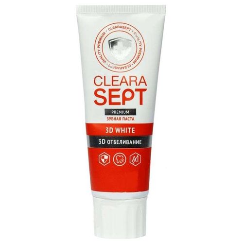 CLEARASEPT DENTAL ЗУБНАЯ ПАСТА 3D WHITE ЗУБНАЯ ПАСТА ОТБЕЛИВАЮЩАЯ 75 МЛ №1