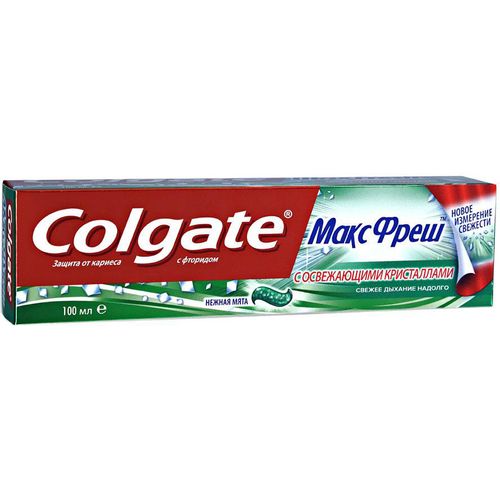 COLGATE ЗУБН ПАСТА МАКС ФРЕШ НЕЖНАЯ МЯТА ЗУБНАЯ ПАСТА ОСВЕЖАЮЩАЯ 100 МЛ №1