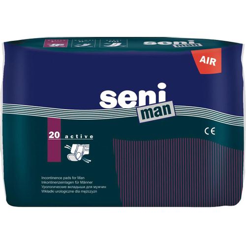 SENI MAN ACTIVE ПРОКЛАДКИ/ВКЛАДЫШИ УРОЛОГИЧЕСКИЕ ДЛЯ МУЖЧИН ВКЛАДЫШИ ДЛЯ МУЖЧИН   №20