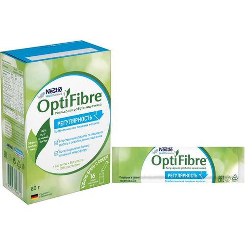 ОПТИФАЙБЕР ПОРОШОК ДЛЯ ПРИГОТОВЛЕНИЯ РАСТВОРА ДЛЯ ПРИЕМА ВНУТРЬ  5 Г №16