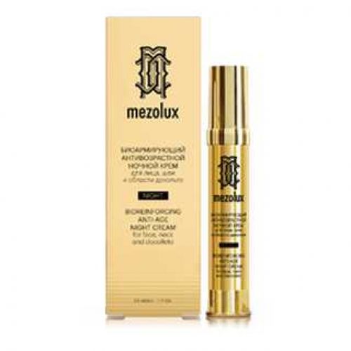 LIBREDERM MEZOLUX БИОАРМИРУЮЩИЙ КРЕМ Д/ЛИЦА/ШЕИ/ДЕКОЛЬТЕ АНТИВОЗРАСТНОЙ НОЧНОЙ КОСМЕТИЧЕСКИЙ КРЕМ  30 МЛ №1