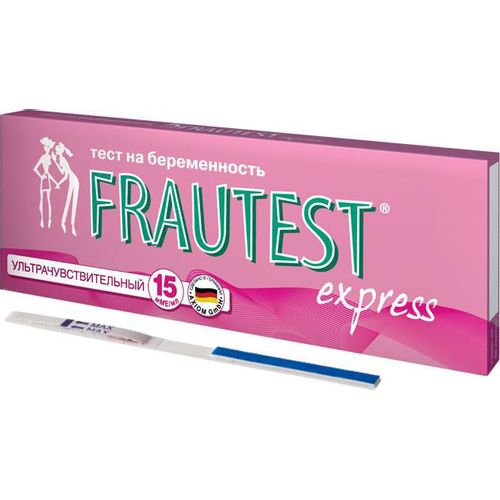 FRAUTEST EXPRESS ТЕСТ НА БЕРЕМЕННОСТЬ ТЕСТ НА БЕРЕМЕННОСТЬ №1