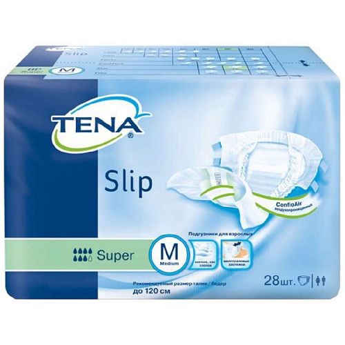 TENA SLIP SUPER ПОДГУЗНИКИ ДЫШАЩИЕ Д/ВЗР M ПОДГУЗНИКИ УРОЛОГИЧЕСКИЕ   №28