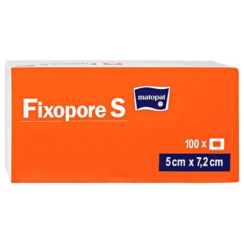 MATOPAT FIXOPORE S ПОВЯЗКА ПОСЛЕОПЕРАЦИОННАЯ НЕТКАНАЯ 5 СМ X 7.2 СМ ПОВЯЗКИ ПЛАСТЫРНОГО ТИПА   №100