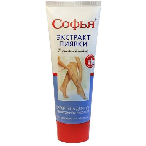 СОФЬЯ КРЕМ-ГЕЛЬ Д/НОГ ЭКСТРАКТ ПИЯВКИ С ОХЛАЖДАЮЩИМ ЭФФЕКТОМ КОСМЕТИЧЕСКИЙ КРЕМ 200 МЛ №1