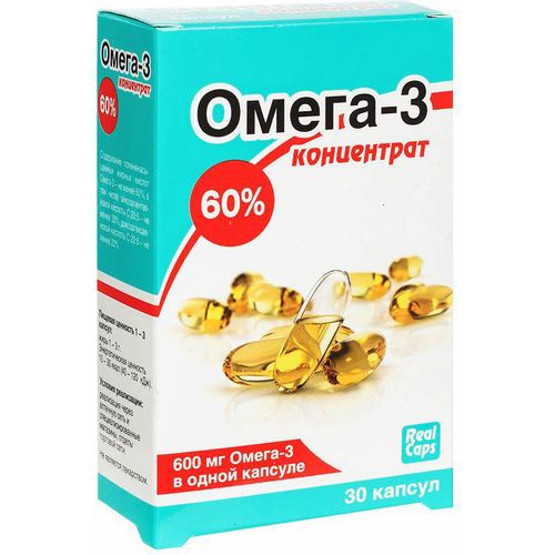 ОМЕГА 3 КОНЦЕНТРАТ 60% КАПСУЛЫ 1000 МГ №30