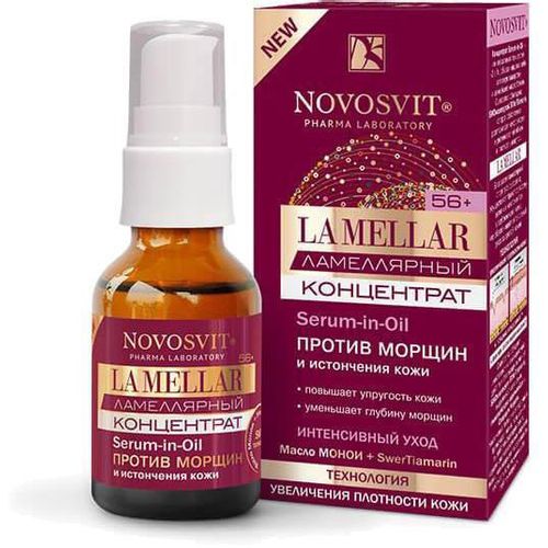 NOVOSVIT LA MELLAR КОНЦЕТРАТ Д/ЛИЦА ПРОТИВ МОРЩИН И ИСТОНЧЕНИЯ КОЖИ КОСМЕТИЧЕСКИЙ КОНЦЕНТРАТ 25 МЛ №1