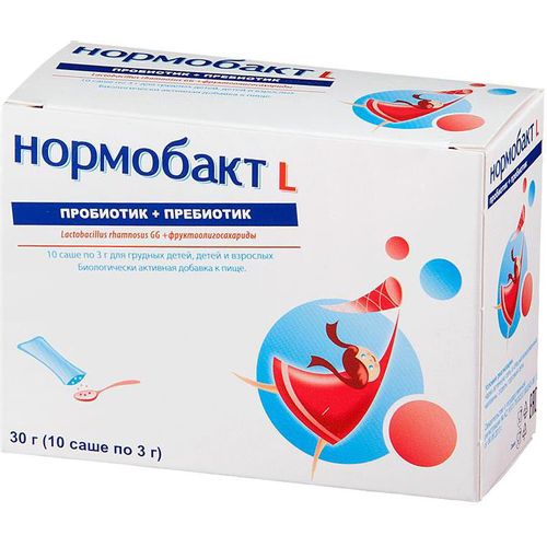 НОРМОБАКТ L ПОРОШОК ДЛЯ ПРИГОТОВЛЕНИЯ РАСТВОРА ДЛЯ ПРИЕМА ВНУТРЬ  3 Г №10