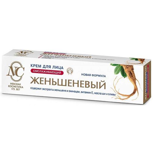 НЕВСКАЯ КОСМЕТИКА КРЕМ Д/ЛИЦА ЖЕНЬШЕНЕВЫЙ КРЕМ ДЛЯ ЛИЦА 40 МЛ №1